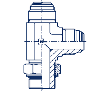 Штуцер FRLG JIC 9/16 - BSP 3/8
