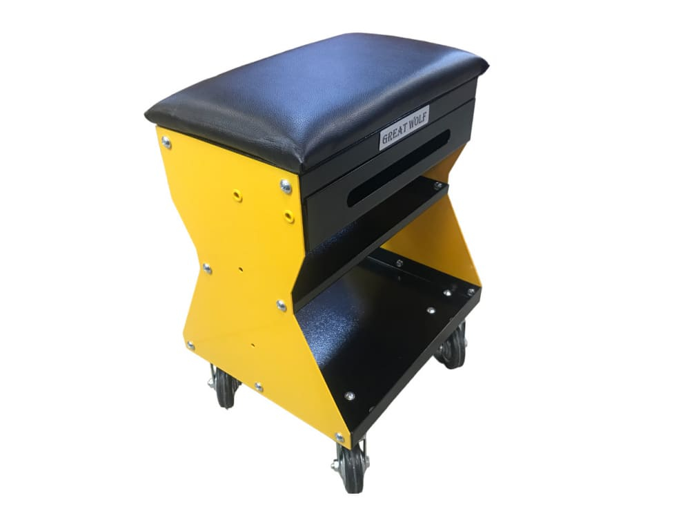 Подкатной ремонтный стул GWT-Y1 Great Wolf (желтый)