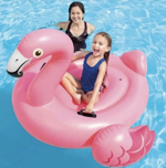 Плотик Intex "Большой Фламинго" 142х137х97см, 57558 с насосом