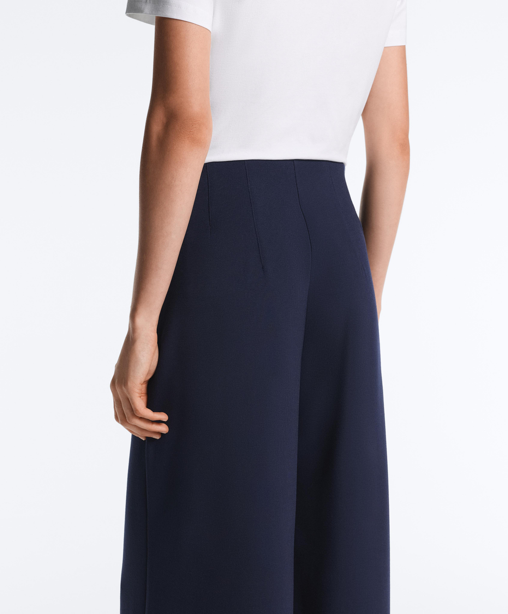 OYSHO Мягкие брюки из модала с матросской полосой, синий