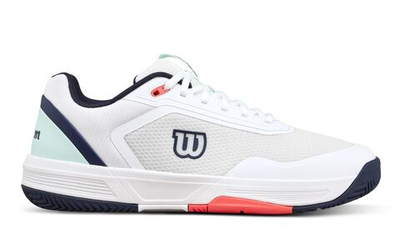 Мужские теннисные кроссовки Wilson Court Glide - white/bay/fiery coral