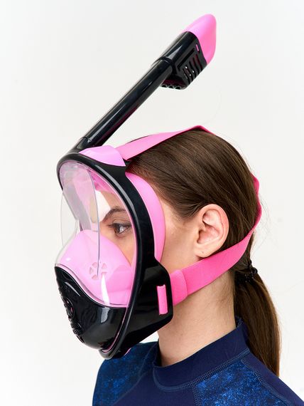 Маска полнолицевая Sargan Планета океан 2.0 черный/розовый