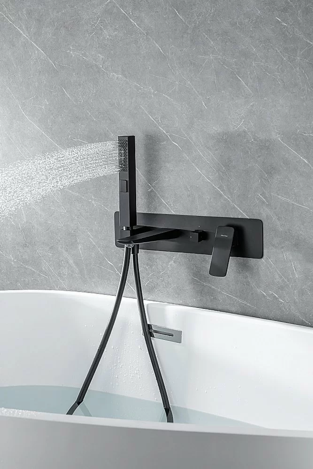 Смеситель для ванны Allen Brau Infinity 5.21007-31 черный матовый
