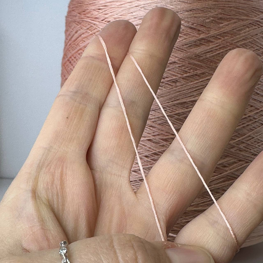 SETA SHAPPE - Luxury Selection by Ri.Go; 100% натуральный шёлк; 700м/100гр; col. 3131, цвет: розовый персик; S712