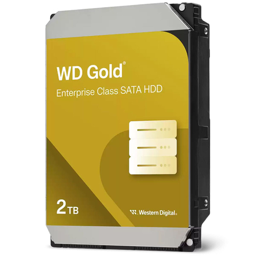 Жесткий диск HDD 2.0Tb Western Digital SATA-III, 128Mb, 7200rpm, WD Gold (WD2005FBYZ)