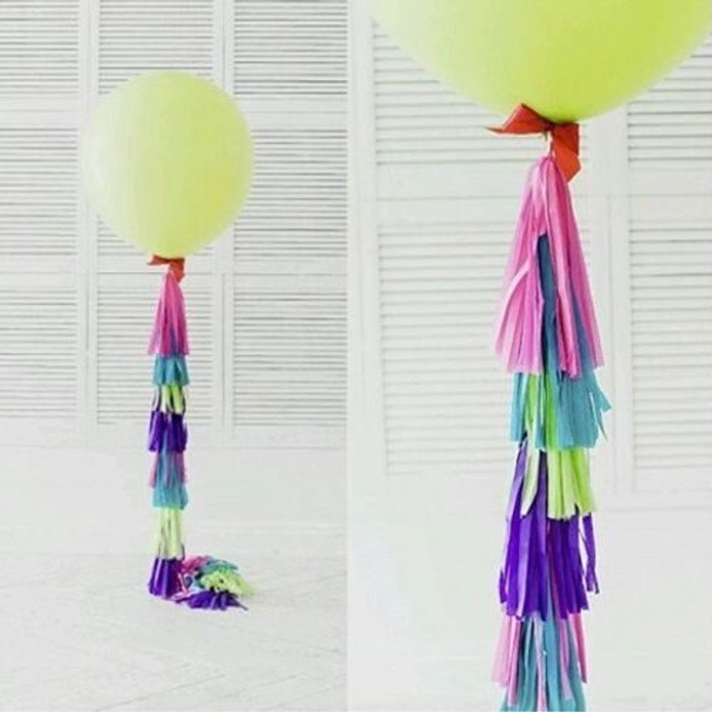 Большой воздушный шар Салатовый, 60 см.