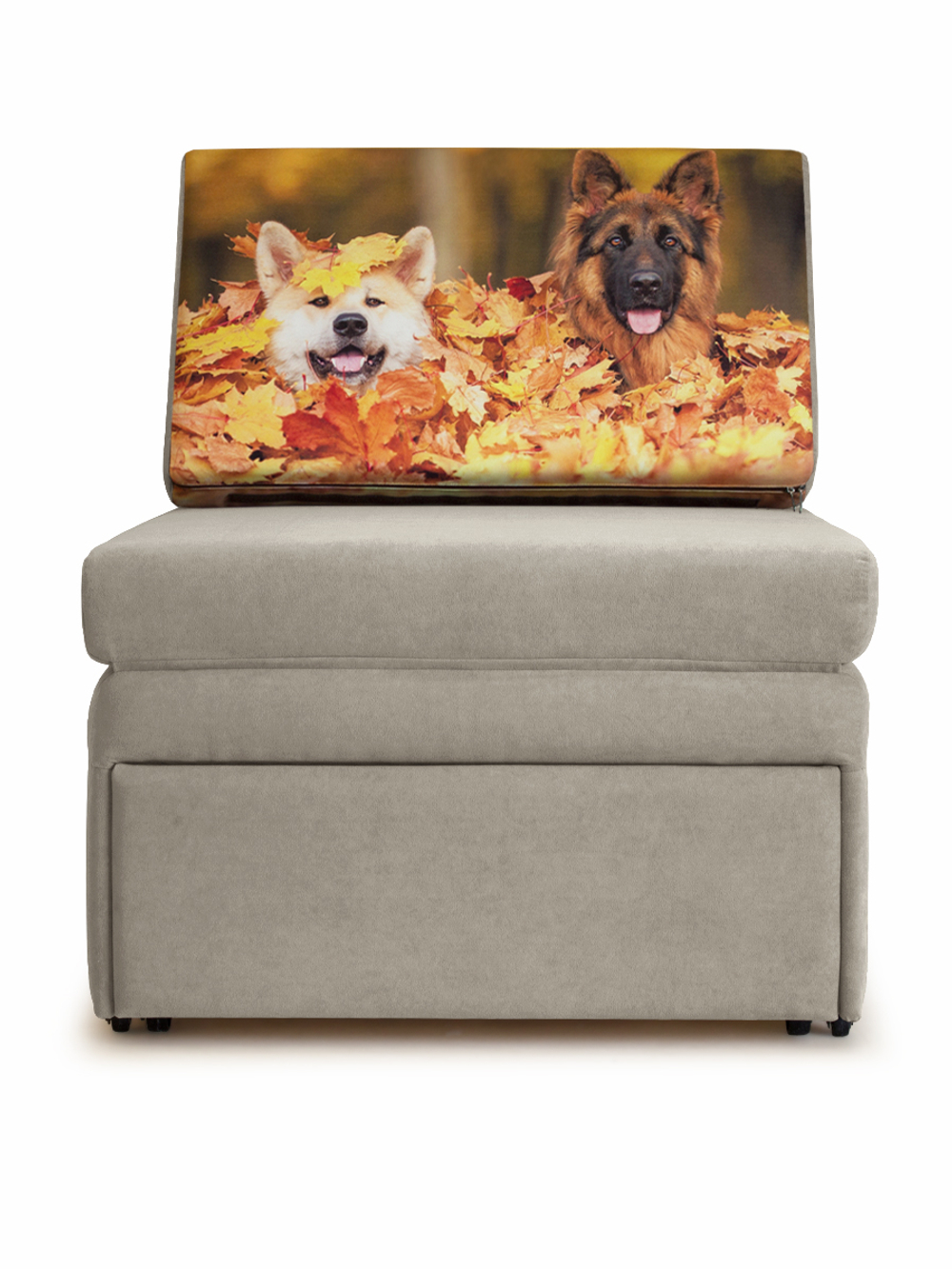 Кресло-кровать "Миник" 70 см, купон Собаки