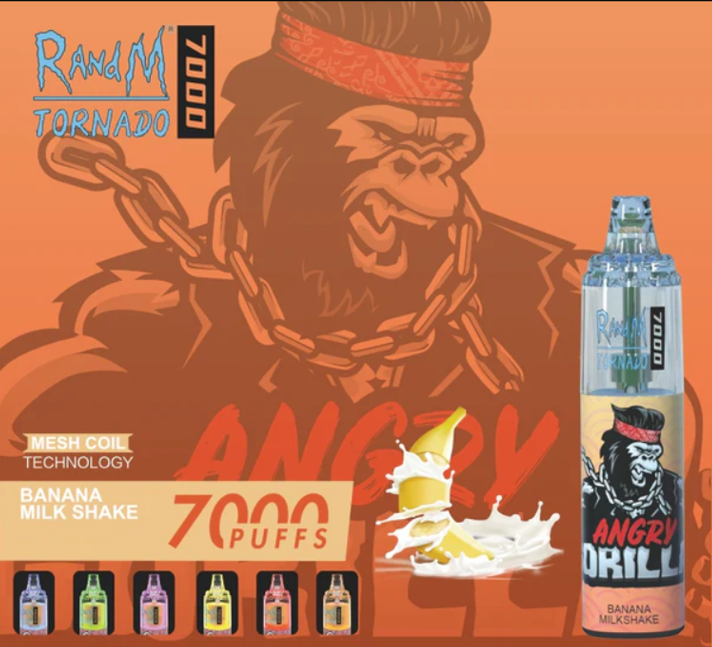 RandM Tornado 7000 - Banana Milkshake (5% nic)