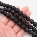 Лава вулканическая натуральная, 10,5мм, шар