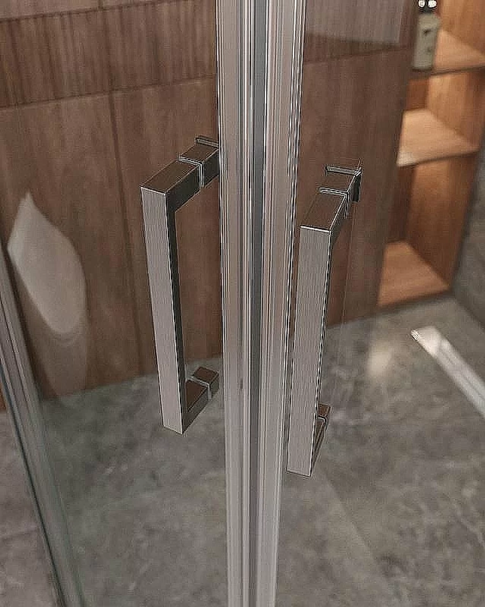 Душевой уголок Cezares Molveno 120x120 R-22-90+30-C-GM-IV стекло прозрачное/профиль матовая оружейная сталь