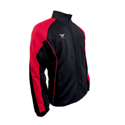 Куртка для спортивного костюма Tusah Warm Up черно-красная
