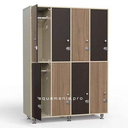 Шкаф 4:2 - ЛДСП | 1600x500x1850 (+50) мм