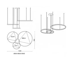 Kink Light 08223,33P(3000K) Подвес димм. Тор мат.золото
