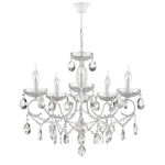 8189/5 CLASSI LN26 092 белый, металл/хрусталь Люстра E14 5*40W 220V SNOW