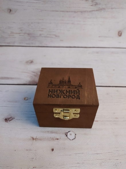 Музыкальная ЗАВОДНАЯ деревянная шкатулка-шарманка Нижний Новгород с мелодией Гимн России