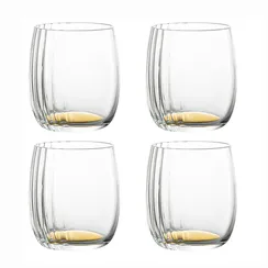 Набор стопок alice, 70 мл, золотистые, 4 шт.