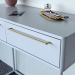 Туалетный столик консоль ROYAL 5211 эко (Белый-Белый-р.золото)