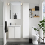 Комбинация для ванной - IKEA ENHET, 64х43х65 см, белый, ЭНХЕТ ИКЕА