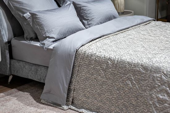 121GD-HOUST110-POKR SER-Покрывало HOUSTON серое со стежкой 260*260