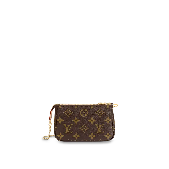 Клатч женский Louis Vuitton Mini Pochette коричневый