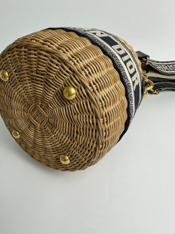 Сумка Christian Dior Brown Oblique Wicker Bucket