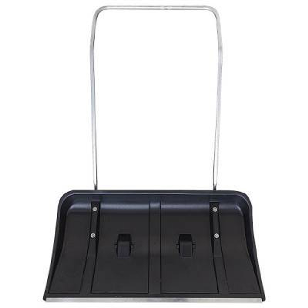 Скрепер пласт. 790*450  с ручкой и колесами черный 002775