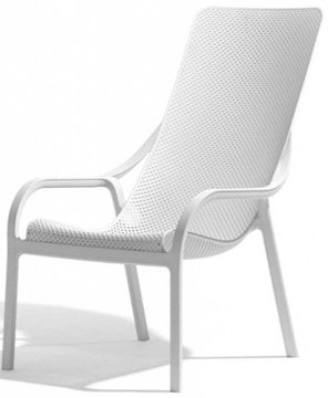 Кресло Net Lounge пластиковое белое Nardi Италия