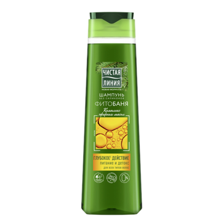 Чистая Линия Шампунь ФИТОБАНЯ (д/всех типов) 400мл *6 *12 /19/4/76