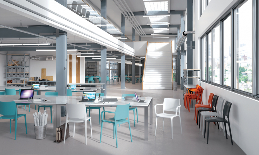 Кресло пластиковое Papatya Joy-K, красный