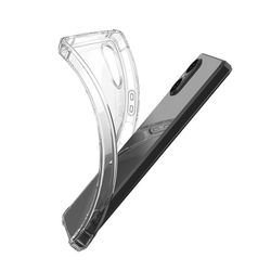 Мягкий чехол прозрачный с усиленными защитными углами для Sony Xperia 5 V, 5-5 (Mark 5) с 2023 года, серия Ultra Plus от Caseport