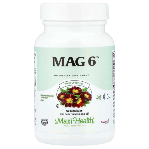 Maxi Health, Mag 6™, 60 капсул Maxcaps