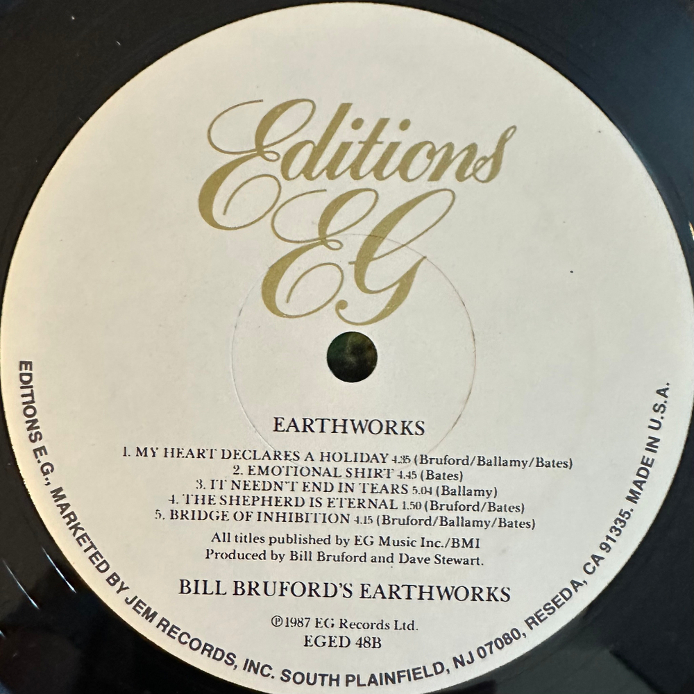 Bill Bruford's Earthworks ‎– Earthworks (США 1987г.)