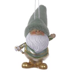 GAEM Фигурка декоративная подвесная "Дед Мороз", L6 W7 H12 см, 2в.