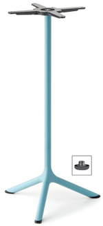 Стол ламинированный барный Scab Design Tripe, голубой, состаренный серый дуб