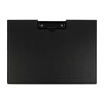 Планшет inФОРМАТ А4 гориз. пластик PP черный с крышкой с зажимом