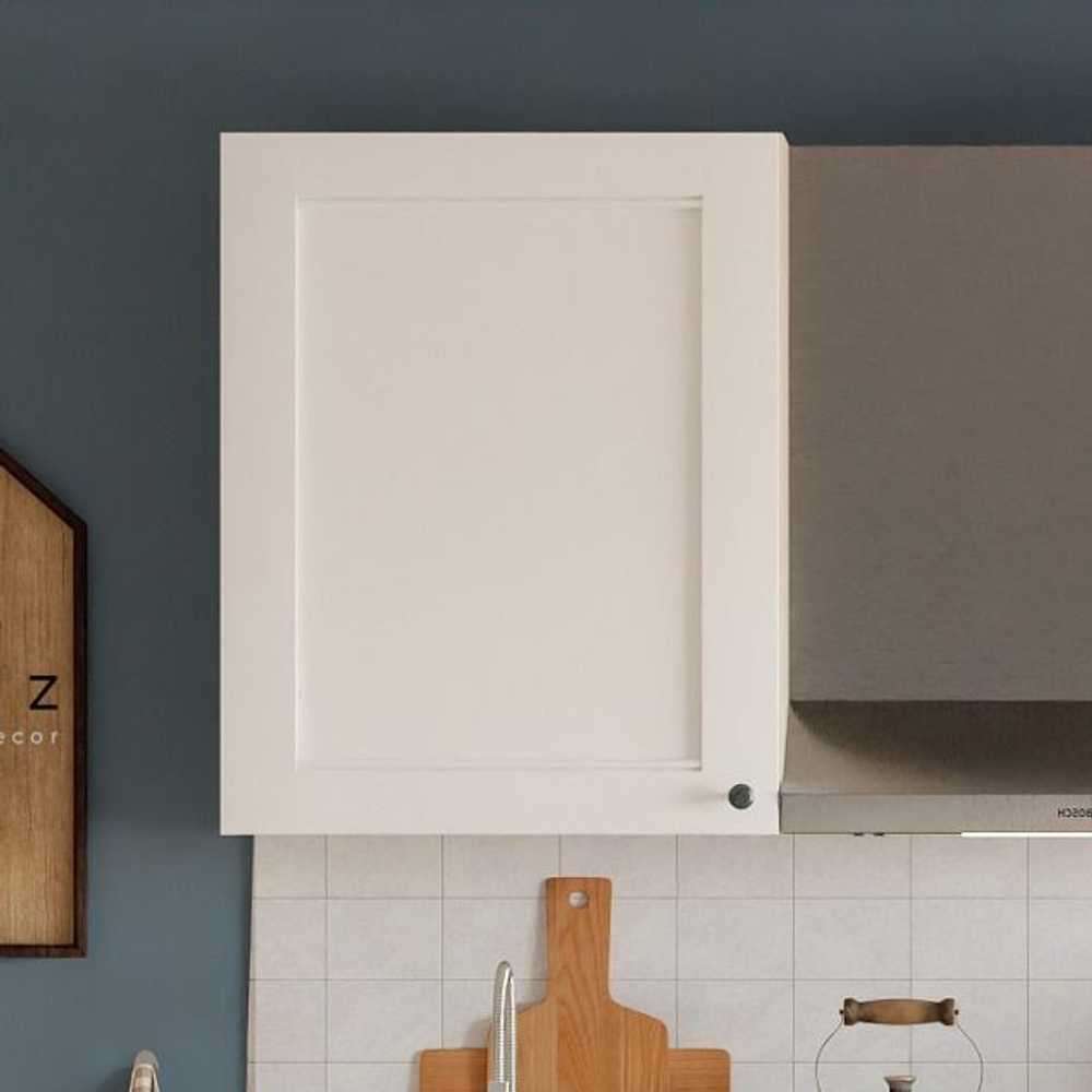 Навесной кухонный модуль 60 см Авери с полкой, из МДФ и ЛДСП, белый