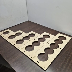 Кондуктор - Шаблон для сверления подрозетников 68 мм - 5 шт от 1 до 5 отверстий толщина 6мм фанера