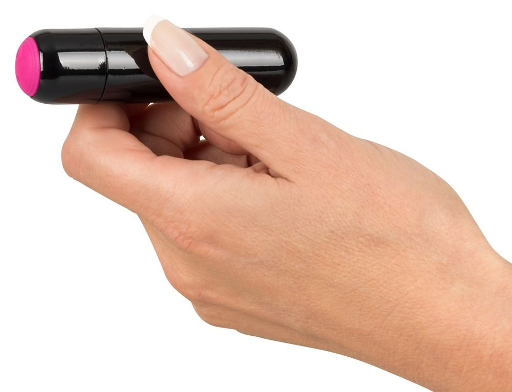 Черная перезаряжаемая вибропуля Rechargeable Vibrobullet - 9 см. (Цвет: черный)