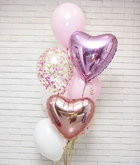 Фонтан из шаров нежный