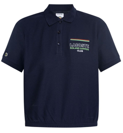 Женское поло Lacoste Roland Garros Club - небесный