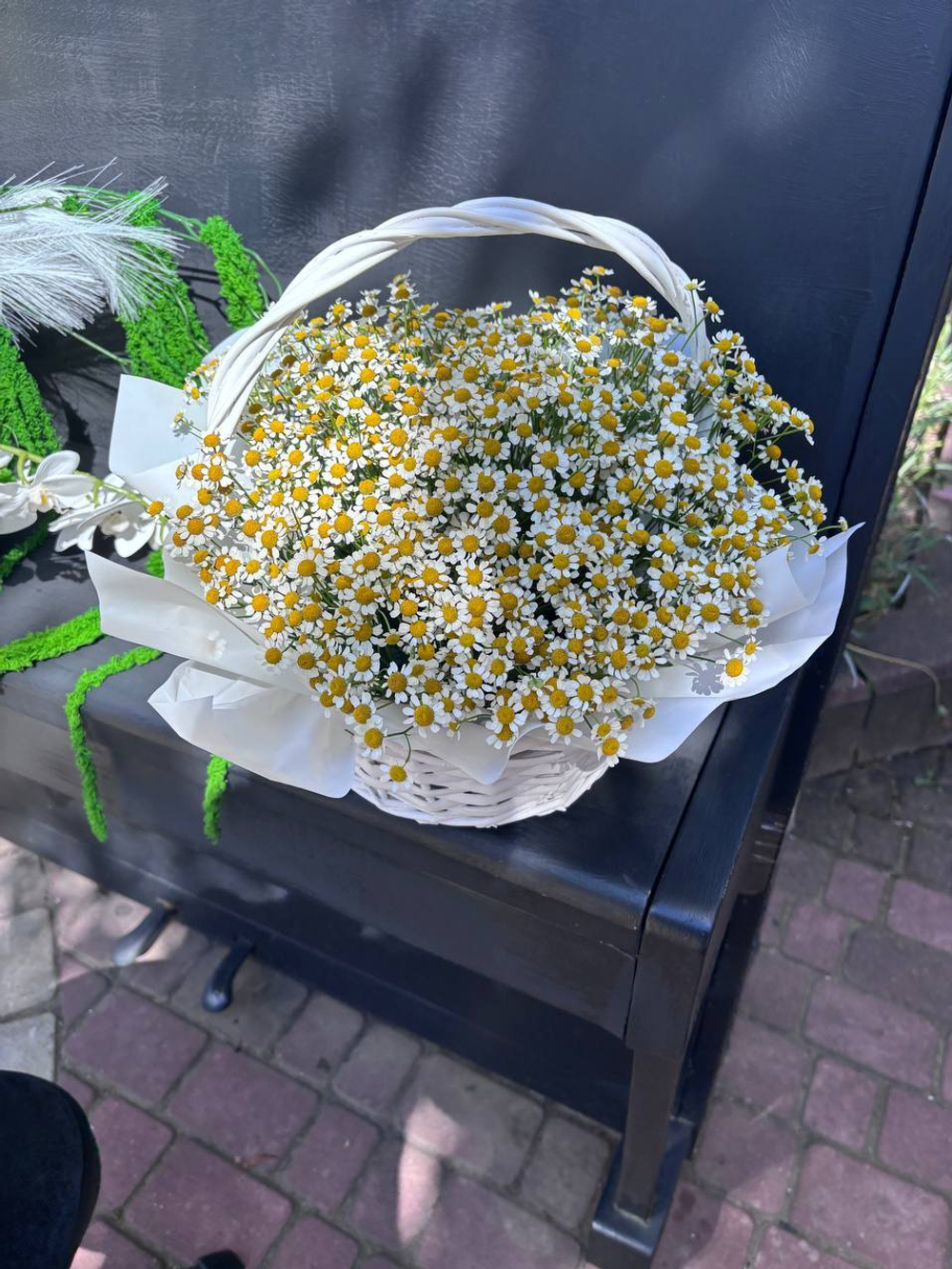 Корзина ромашек