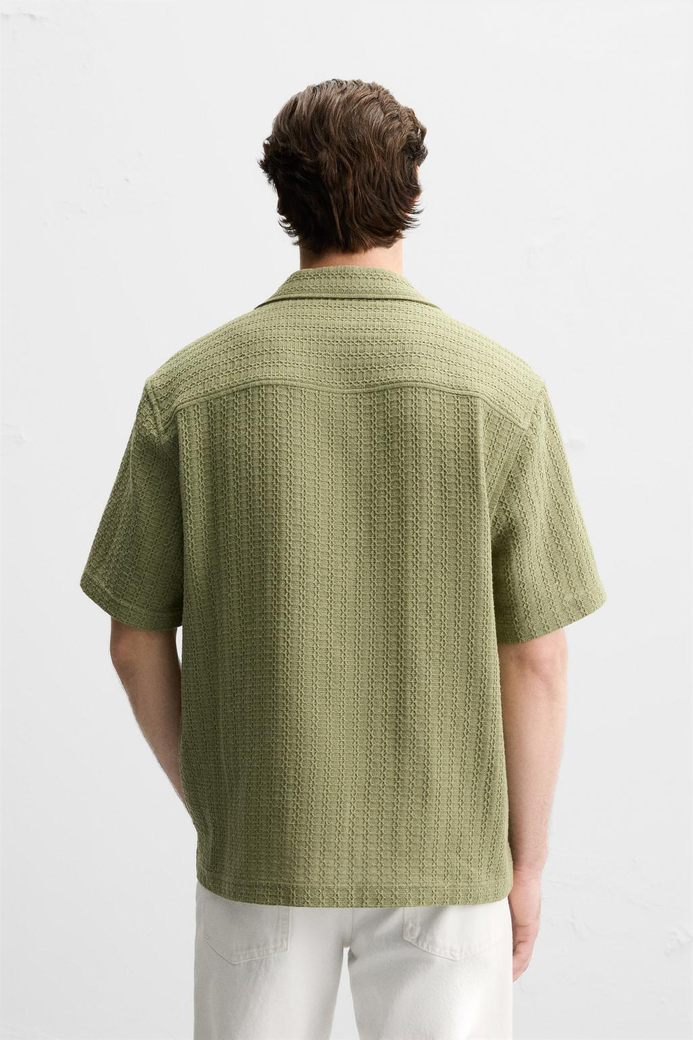 Рубашка jacquard с геометрическим узором