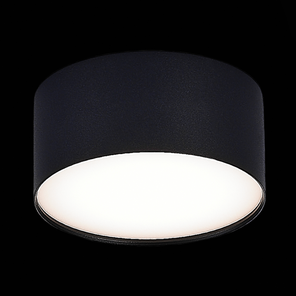 ST606.442.12 Светильник потолочный Черный LED 1*12W 4000K 1 080Lm Ra&gt;90 120° IP20 D120xH55 185-265V