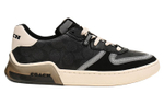 COACH CitySole Leather Support Balance Lightweight Low top Sports Casual Shoes Men"s Gray Black