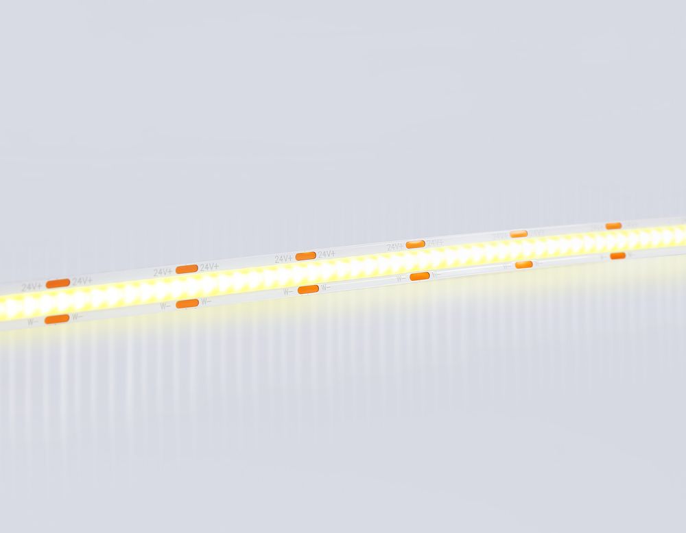 Ambrella Светодиодная лента Ambrella Light GS4901 COB 608Led/ 12W m/ 24V IP20 CCT 3000-6500K/ 5m*8mm*2.2mm (3 конт.) LED Strip 24V GS4901