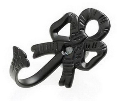 Крючок AMIG 510 черный с крепежом для штор