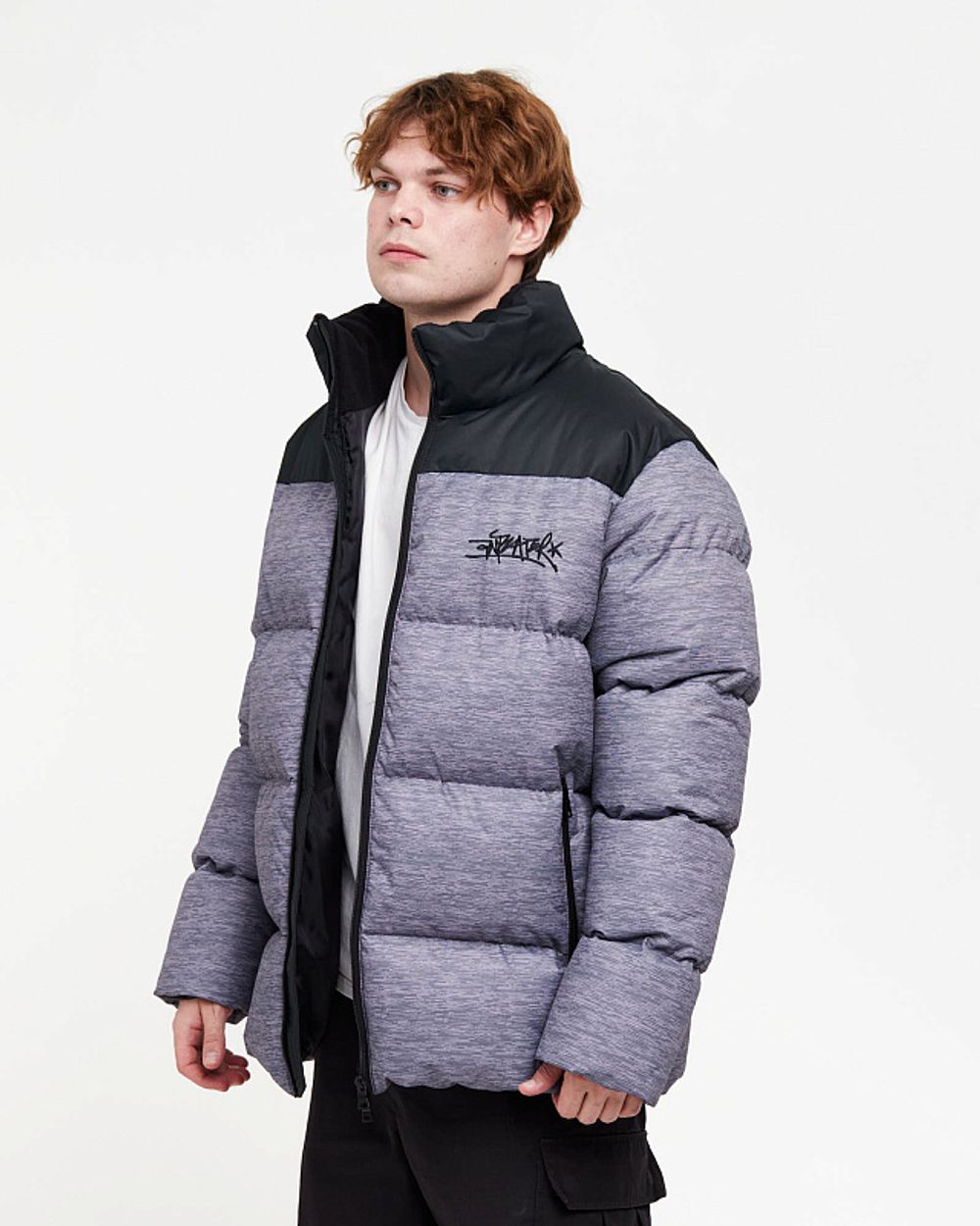 Пуховик Anteater AW24 Downjacket Stroke серый