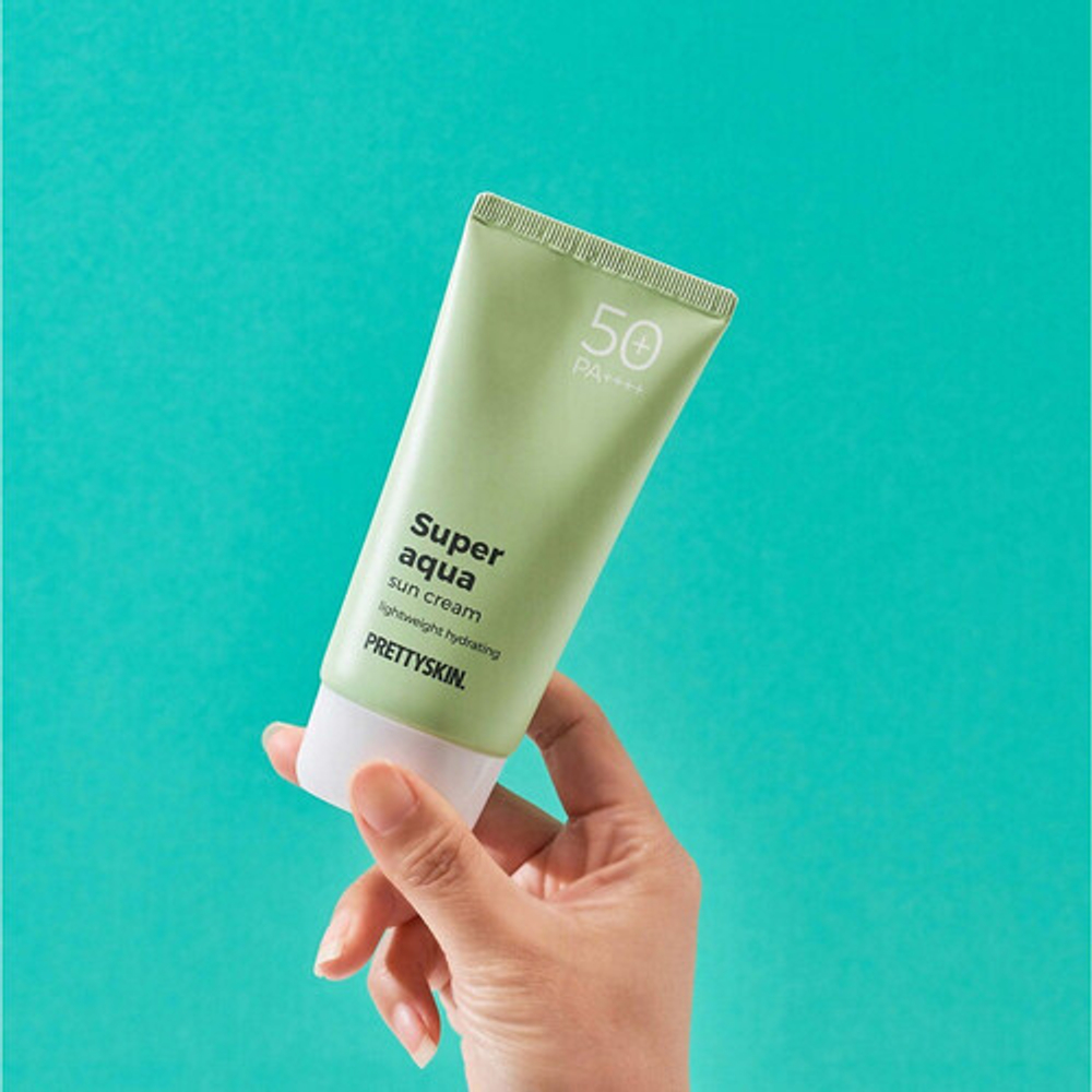 Pretty Skin Крем солнцезащитный увлажняющий легкий - Super aqua sun cream SPF50+PA++++, 70мл