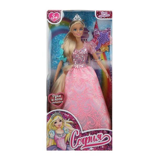 Кукла 29см София, руки и ноги сгиб., принцесса, акс, кор КАРАПУЗ