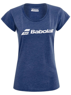 Женская теннисная футболка Babolat Exercise Tee Women - Blue